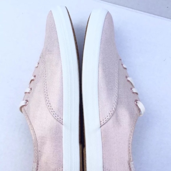 NEW Keds (8.5) Pink Shimmer Metallic Tennis Shoe - Picture 4 of 8
